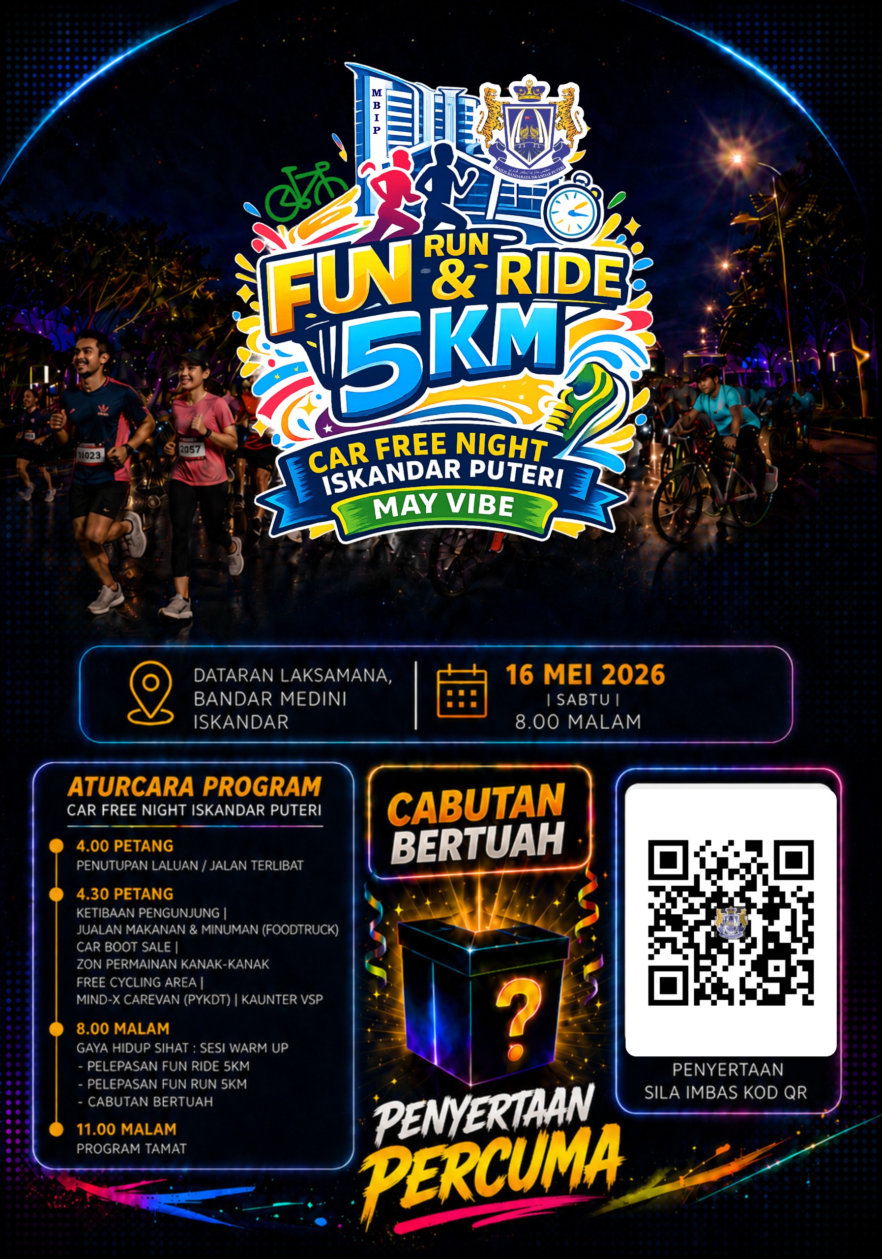 Car Free Night Iskandar Puteri May Vibe